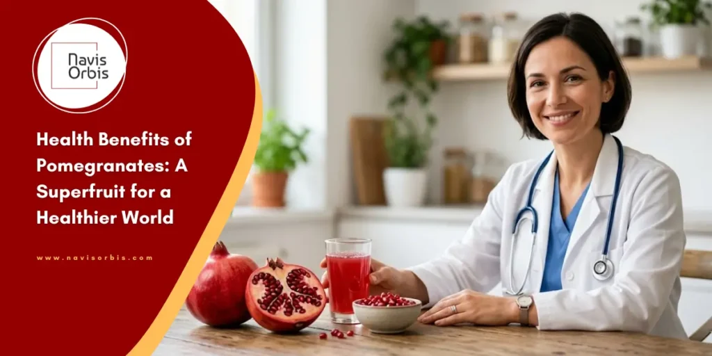Indian Pomegranate Exporter supplying fresh Bhagwa pomegranates for World Health Day health benefits